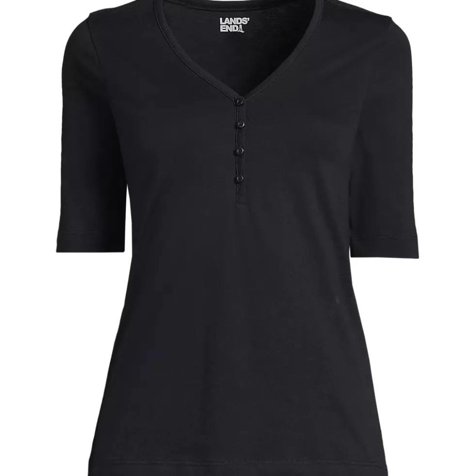 Women's Supima Cotton Henley T-Shirt