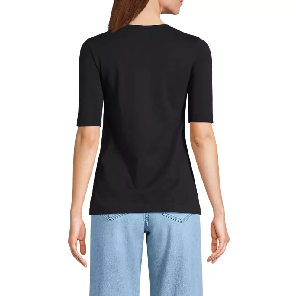 Women's Supima Cotton Henley T-Shirt
