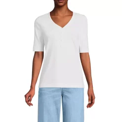 Women's Supima Cotton Henley T-Shirt
