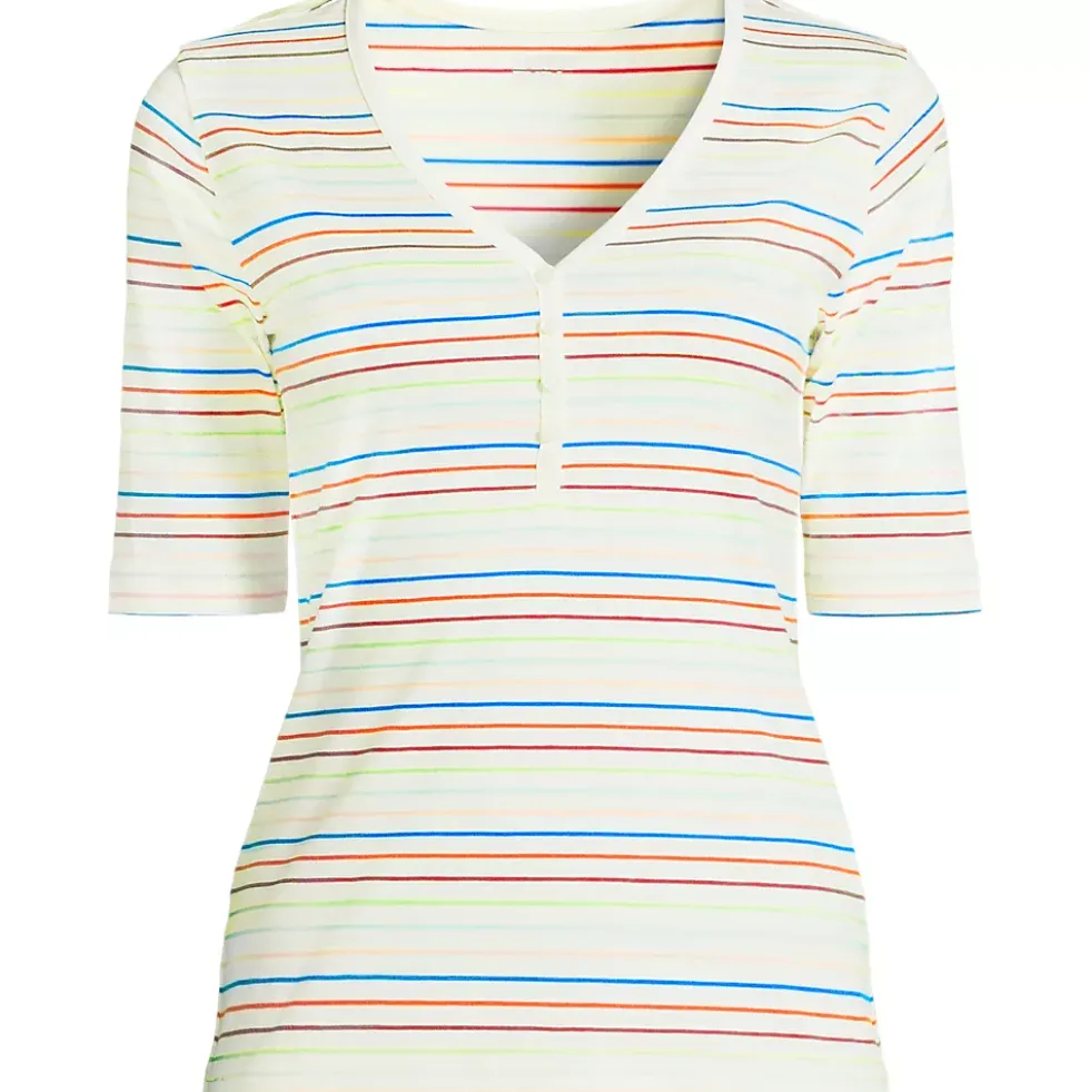 Women's Supima Cotton Henley T-Shirt