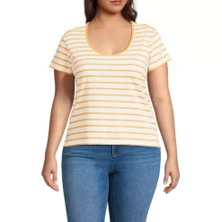 Women's Supima Cotton Short Sleeve Scoop Neck Tee