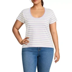 Women's Supima Cotton Short Sleeve Scoop Neck Tee