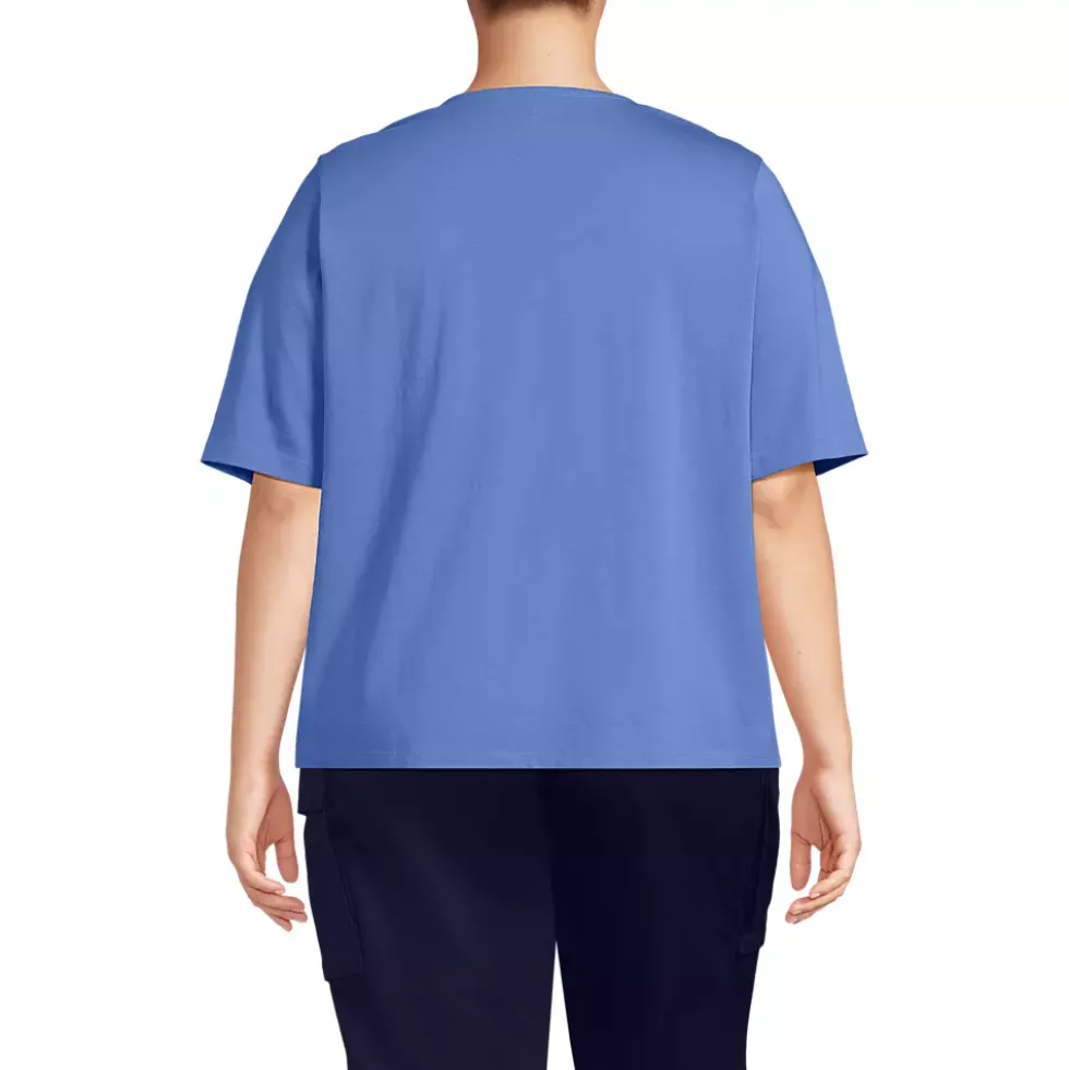 Women's Supima Jersey Half Sleeve Splitneck Shirt