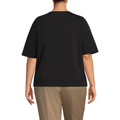 Women's Supima Jersey Half Sleeve Splitneck Shirt
