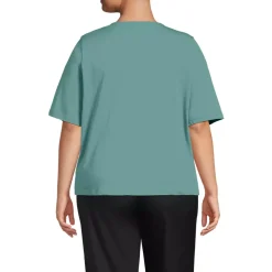 Women's Supima Jersey Half Sleeve Splitneck Shirt