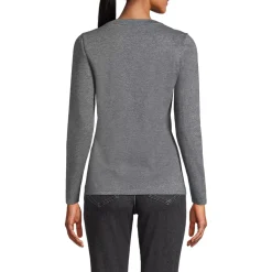 Women's Supima Jersey Long Sleeve Button Henley