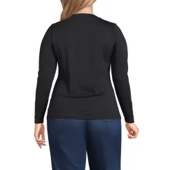 Women's Supima Jersey Long Sleeve Button Henley