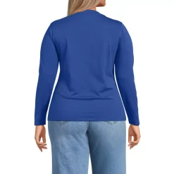 Women's Supima Jersey Long Sleeve Button Henley