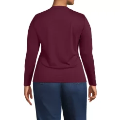 Women's Supima Jersey Long Sleeve Button Henley