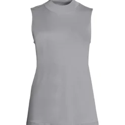 Women's Supima Micro Modal Sleeveless Mock Neck Shirt