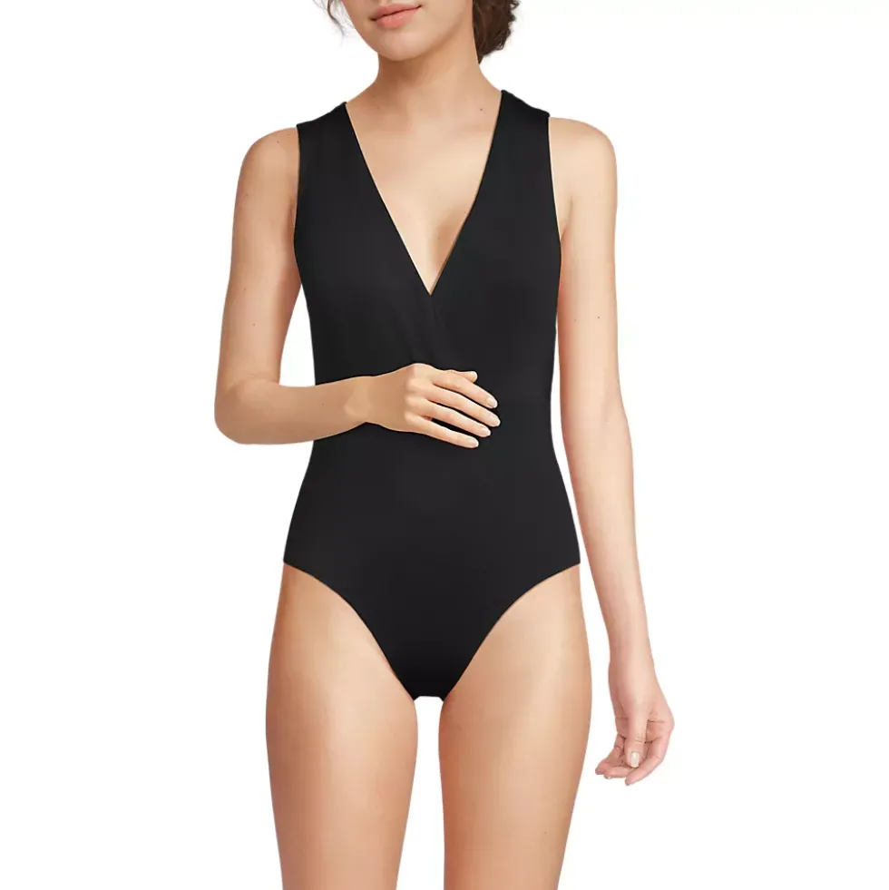 Women's Surplice Tie Back One Piece