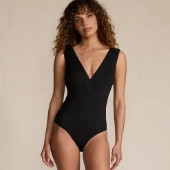Women's Surplice Tie Back One Piece