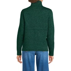 Women's Sweater Fleece Snap Neck Pullover Jacket