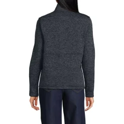 Women's Sweater Fleece Snap Neck Pullover Jacket