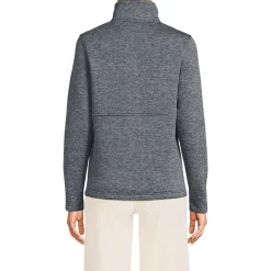 Women's Sweater Fleece Snap Neck Pullover Jacket