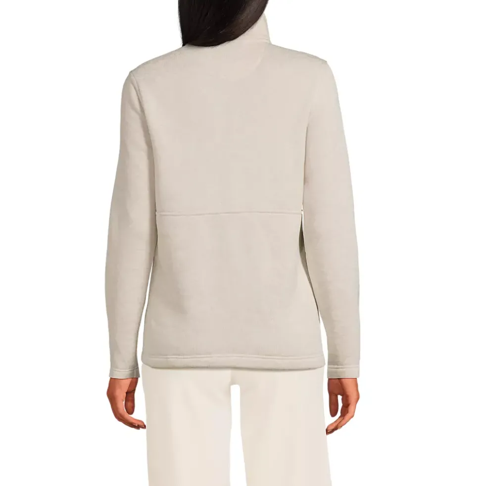 Women's Sweater Fleece Snap Neck Pullover Jacket