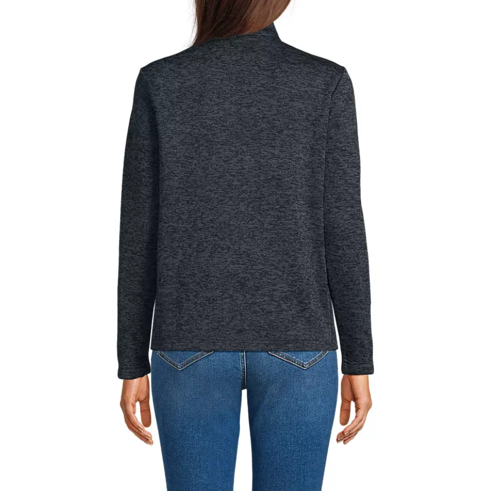 Women's Sweater Fleece Zip Front Jacket