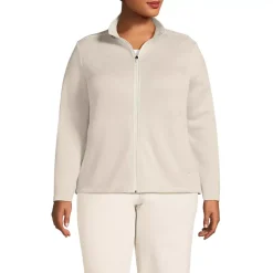 Women's Sweater Fleece Zip Front Jacket