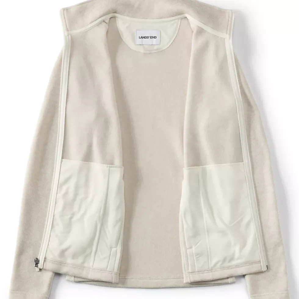 Women's Sweater Fleece Zip Front Jacket