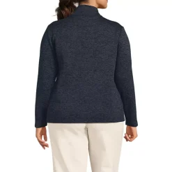 Women's Sweater Fleece Zip Front Jacket
