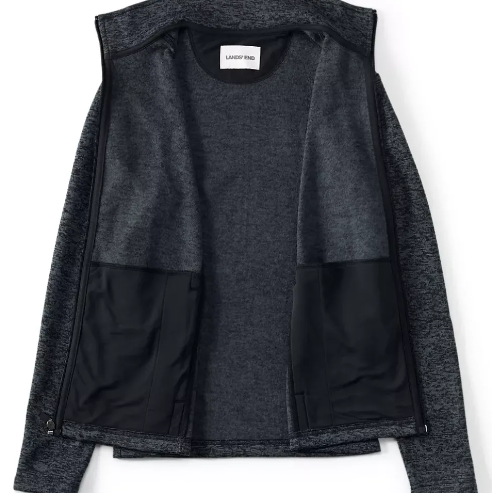 Women's Sweater Fleece Zip Front Jacket