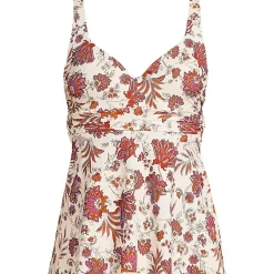 Women's Sweetheart Belted Flutter Tankini
