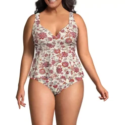 Women's Sweetheart Belted Flutter Tankini