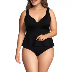 Women's Sweetheart Belted Flutter Tankini