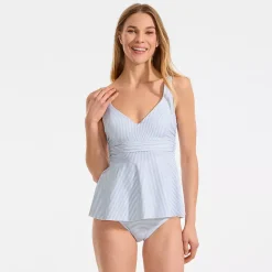Women's Sweetheart Belted Flutter Tankini