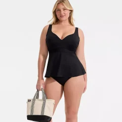 Women's Sweetheart Belted Flutter Tankini
