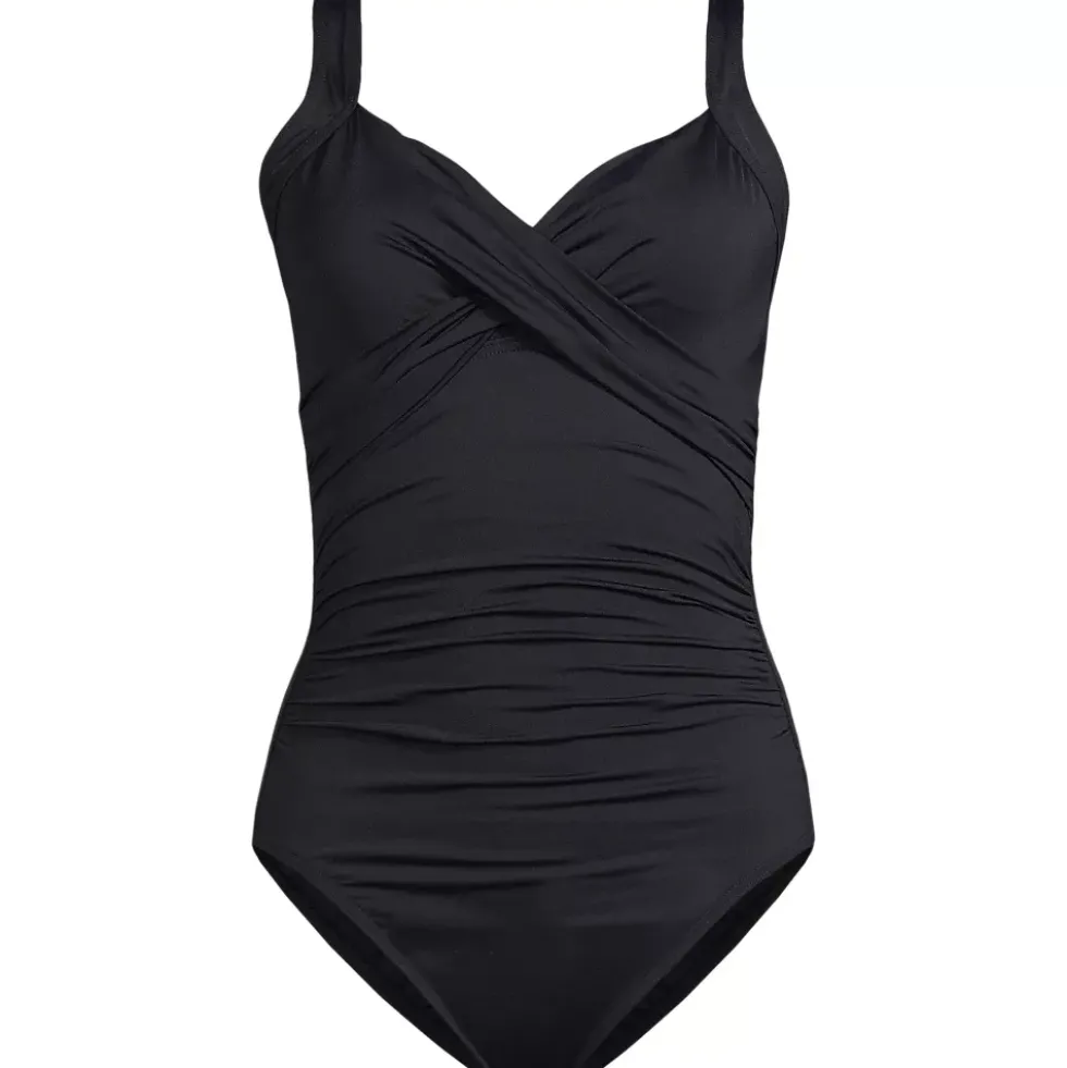 Women's Sweetheart Underwire Wrap One Piece Swimsuit