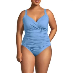 Women's Sweetheart Underwire Wrap One Piece Swimsuit