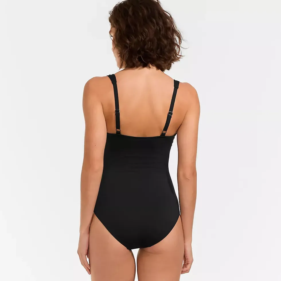 Women's Sweetheart Underwire Wrap One Piece Swimsuit