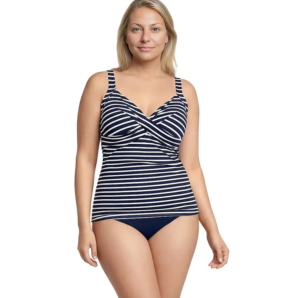 Women's Sweetheart Wrap Underwire Tankini Top