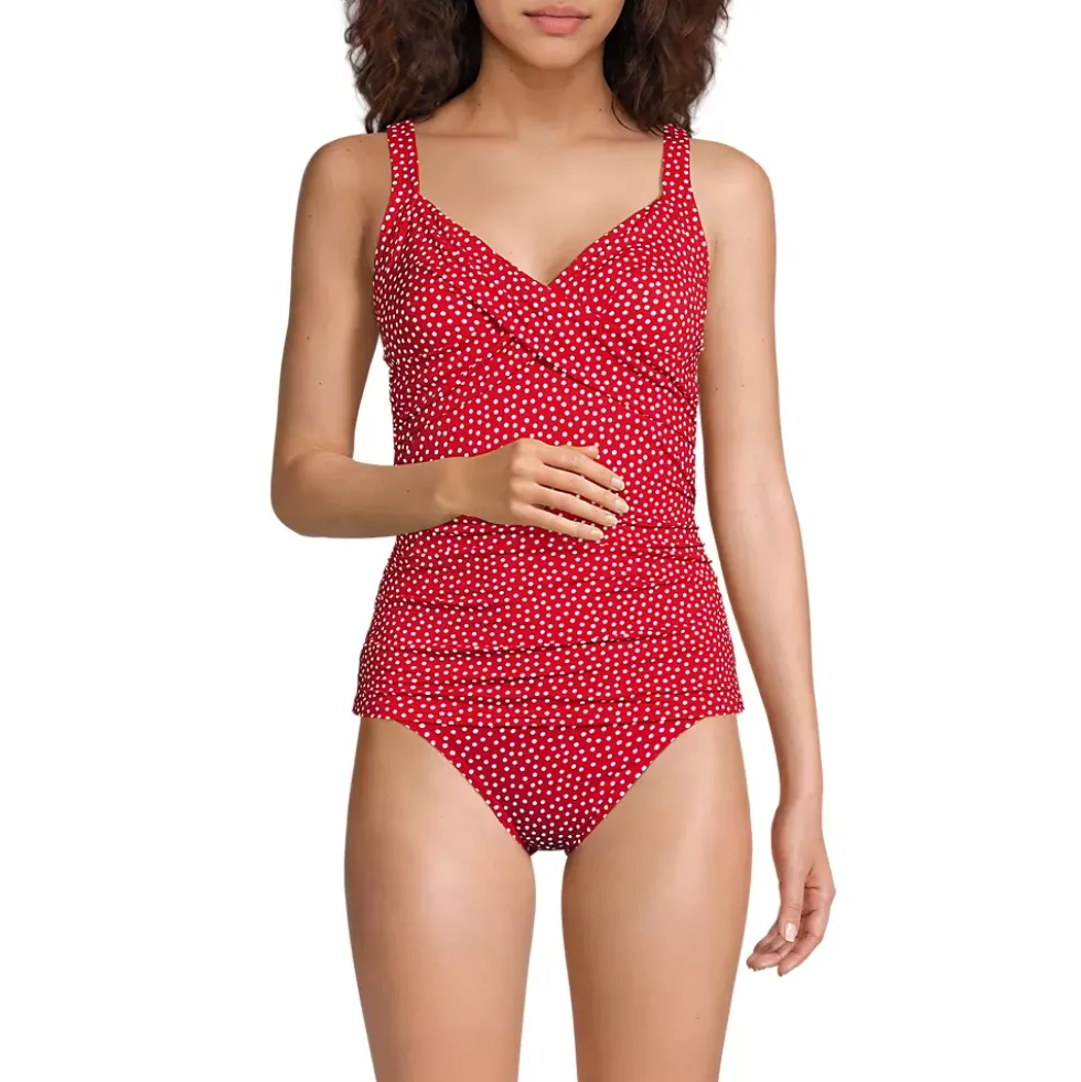 Women's Sweetheart Wrap Underwire Tankini Top