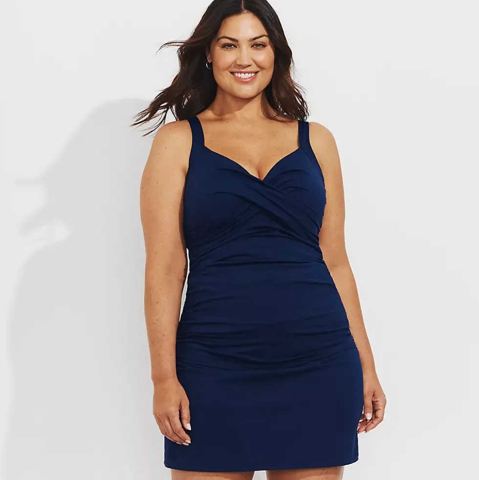 Women's Sweetheart Wrap Underwire Tankini Top