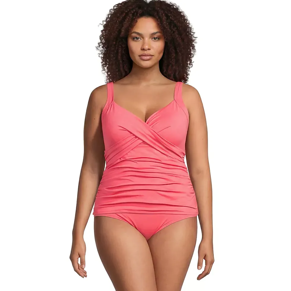 Women's Sweetheart Wrap Underwire Tankini Top