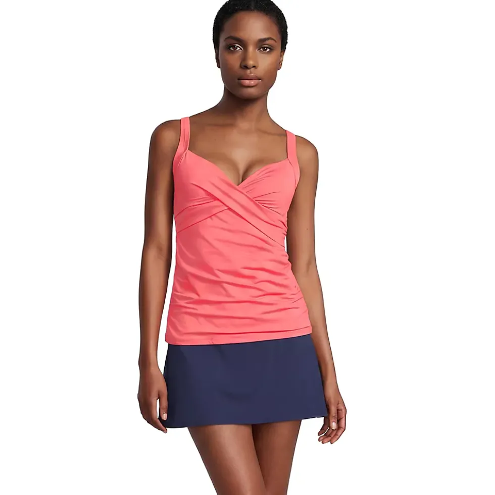 Women's Sweetheart Wrap Underwire Tankini Top