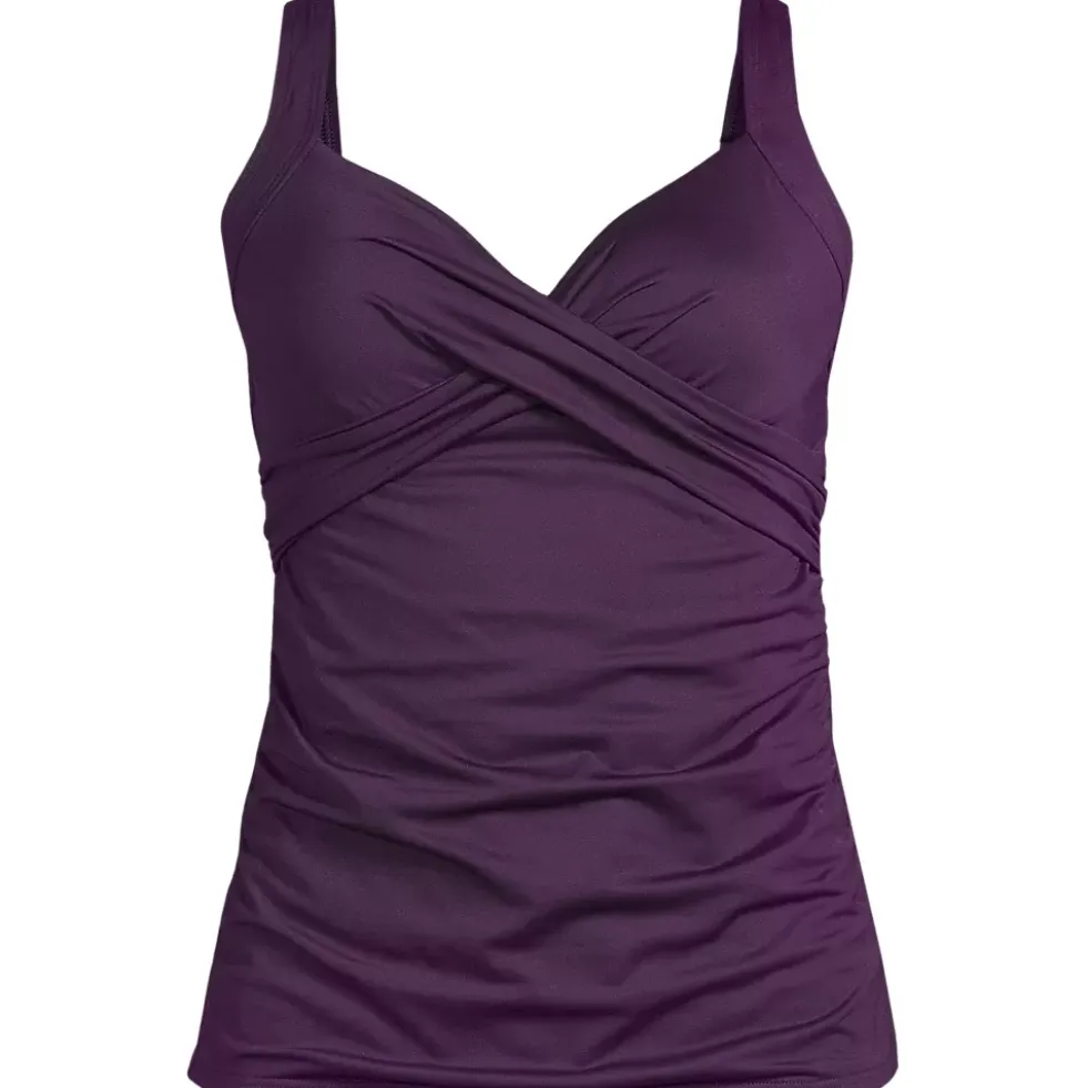 Women's Sweetheart Wrap Underwire Tankini Top
