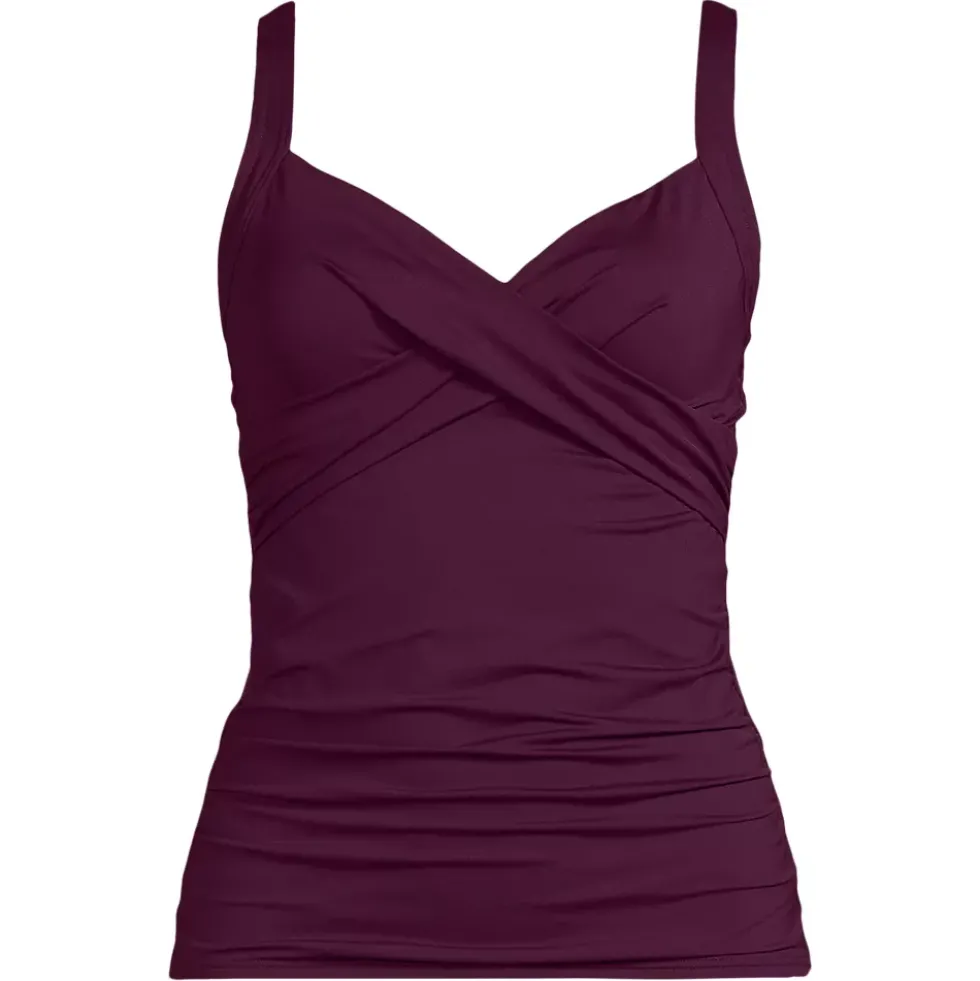 Women's Sweetheart Wrap Underwire Tankini Top