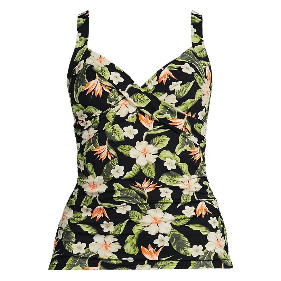 Women's Sweetheart Wrap Underwire Tankini Top