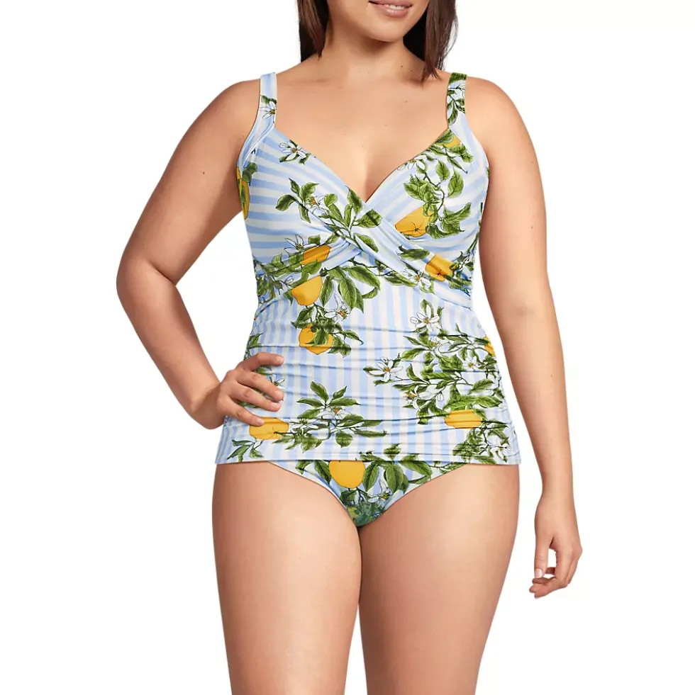 Women's Sweetheart Wrap Underwire Tankini Top