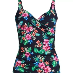 Women's Sweetheart Wrap Underwire Tankini Top