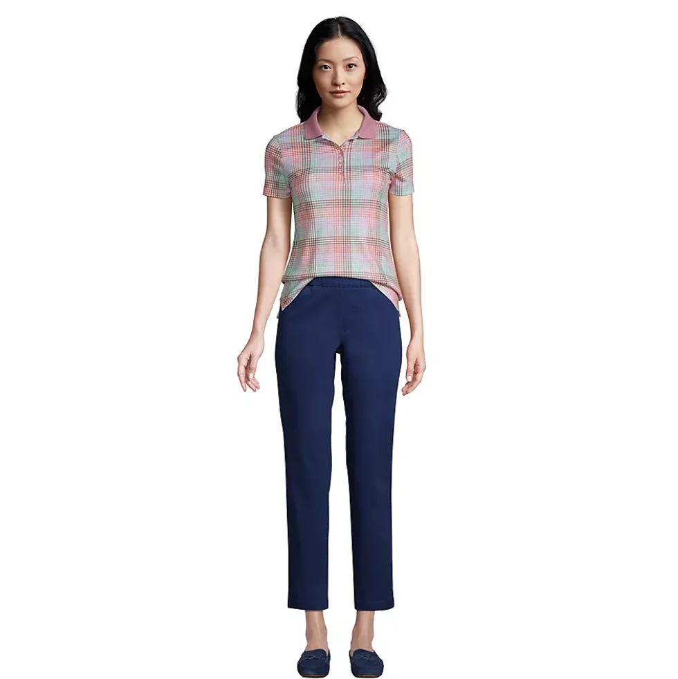 Women's Tall Mid Rise Pull On Chino Crop Pants