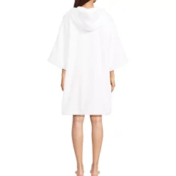 Women's Terry 3/4 Sleeve Pullover Hooded Spa Robe