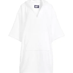 Women's Terry 3/4 Sleeve Pullover Hooded Spa Robe