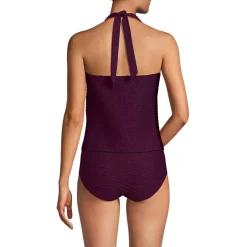 Women's Texture Halter Tankini Swimsuit Top