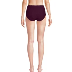 Women's Texture High Waisted Bikini Swim Bottoms