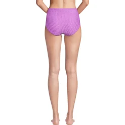 Women's Texture High Waisted Bikini Swim Bottoms