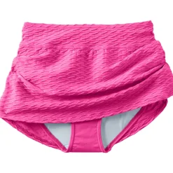 Women's Texture Mini Swim Skirt Swim Bottoms